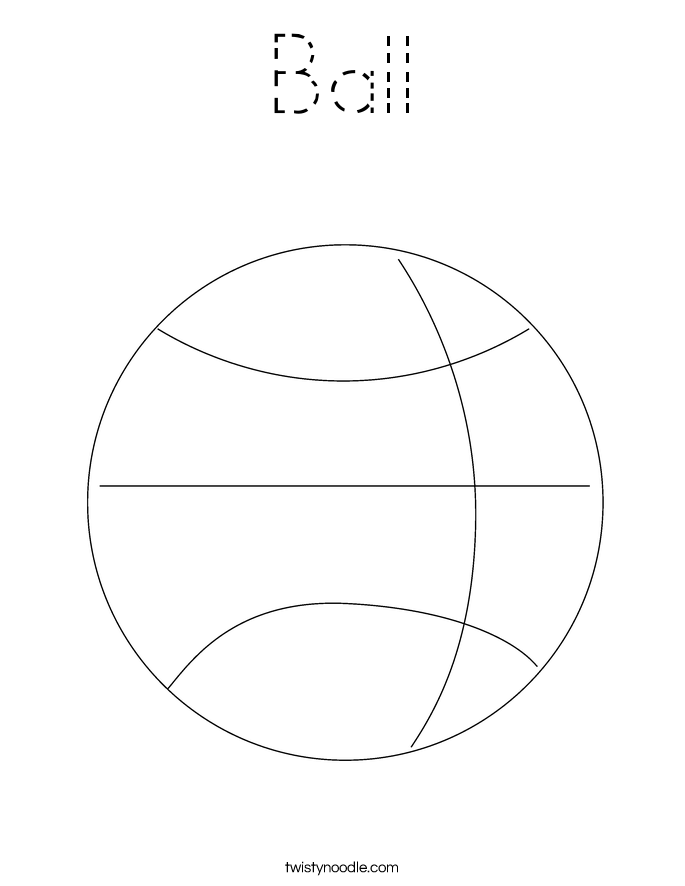 Ball Coloring Page