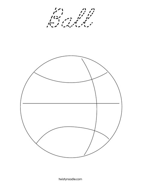 Basketball Coloring Page