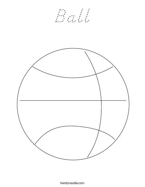 Basketball Coloring Page