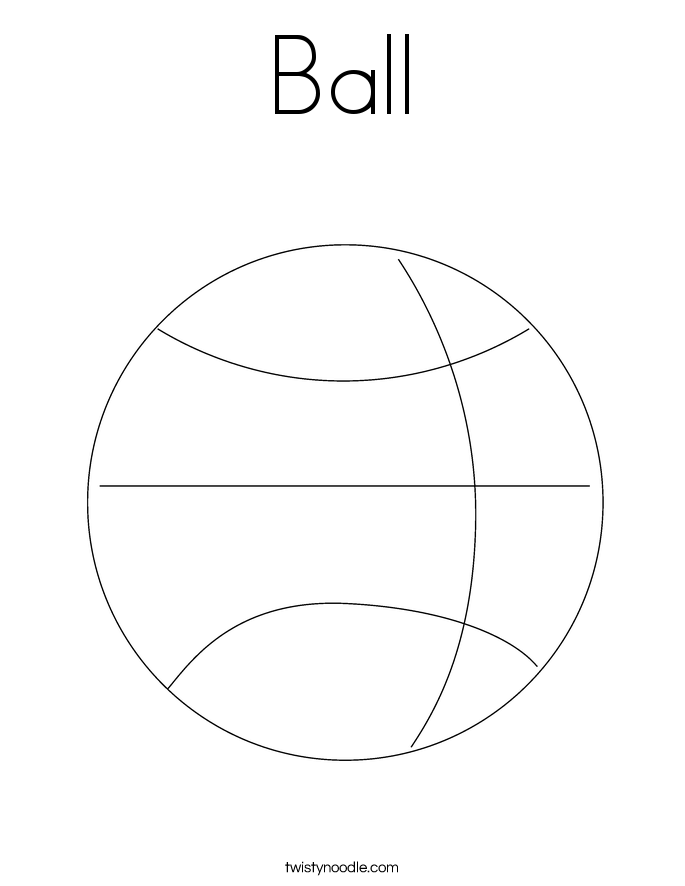 Ball Coloring Page