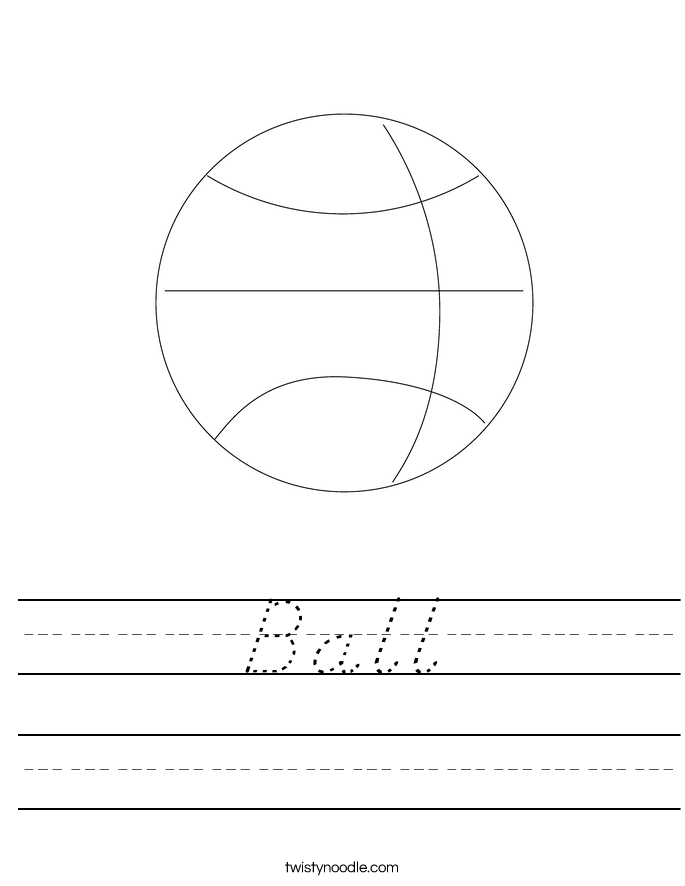 Ball Worksheet