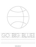 GO BIG BLUE! Worksheet