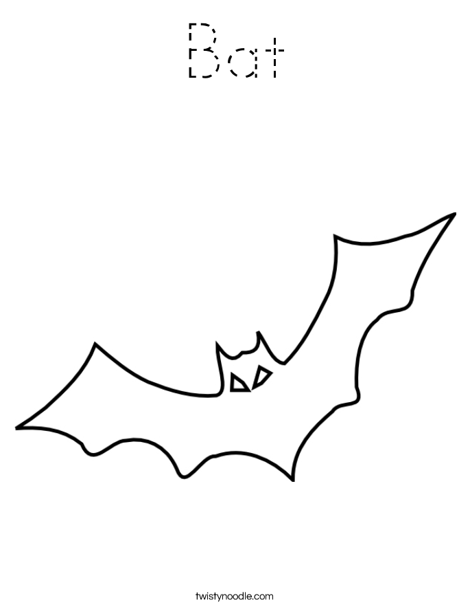 Bat Coloring Page