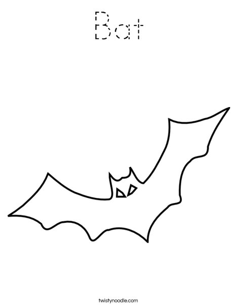 Bat Coloring Page
