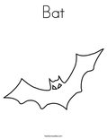 Bat Coloring Page