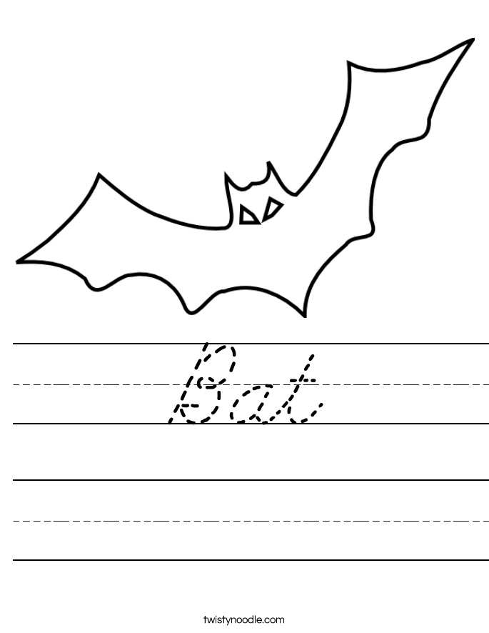 Bat Worksheet