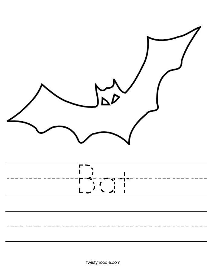 Bat Worksheet