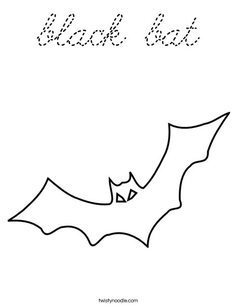 Bat Coloring Page