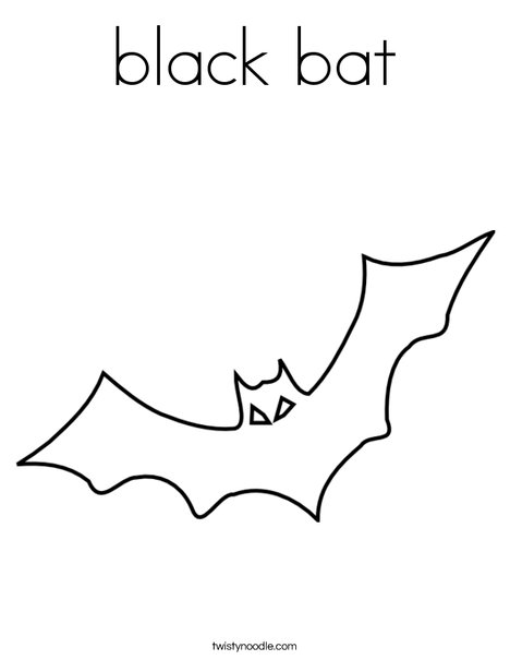 Bat Coloring Page