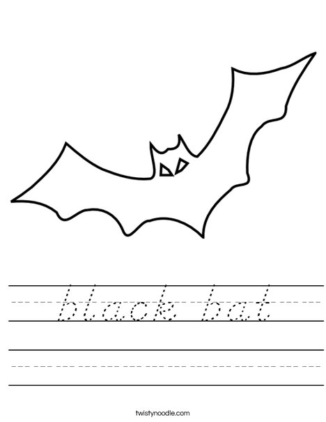 Bat Worksheet