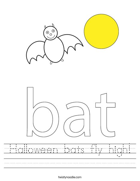 Bat in a circle Worksheet