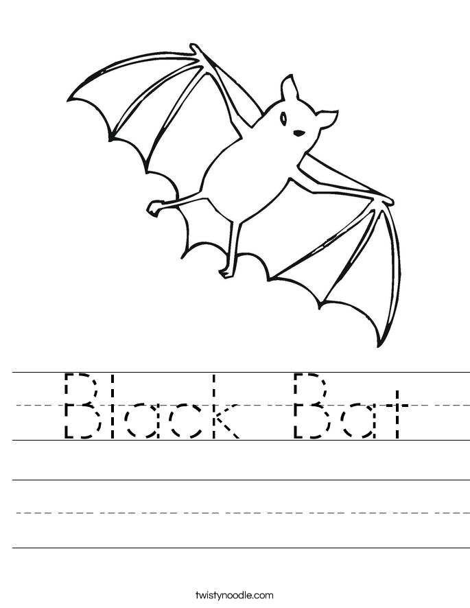 Black Bat Worksheet