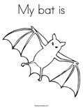 My bat isColoring Page
