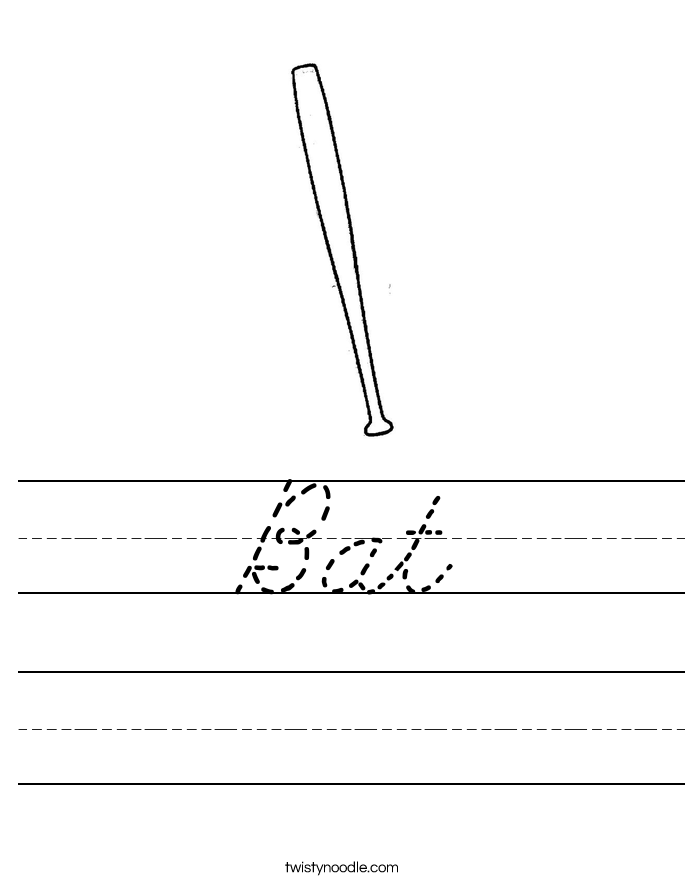 Bat Worksheet