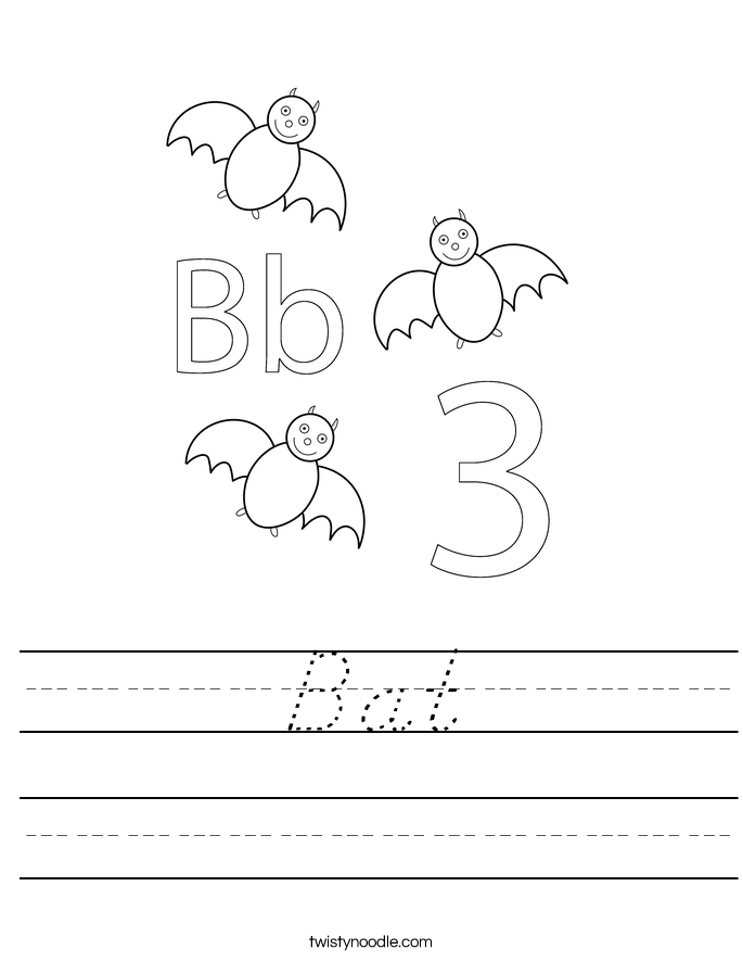Bat Worksheet