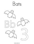 Bats Coloring Page
