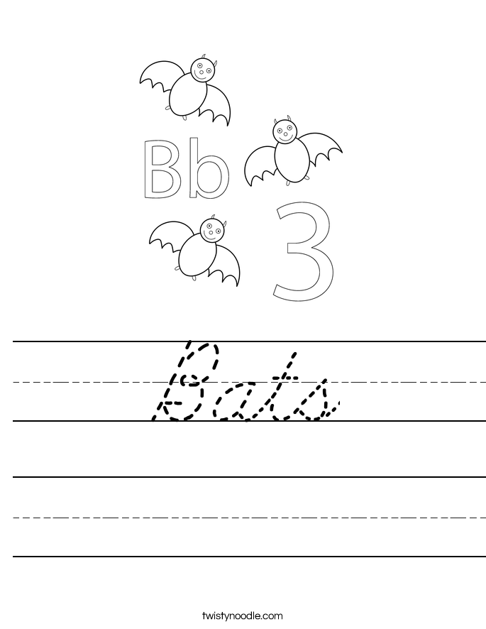 Bats Worksheet