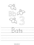 Bats Worksheet