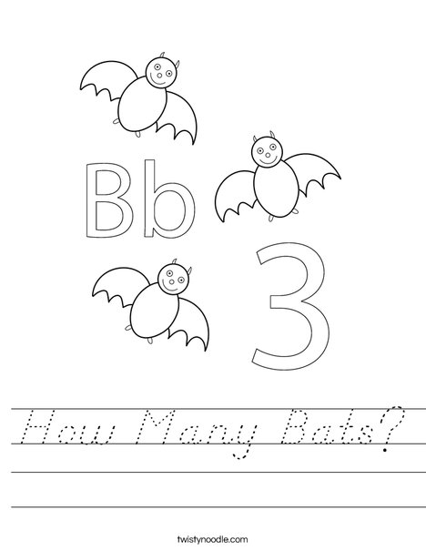 Three Bats Worksheet