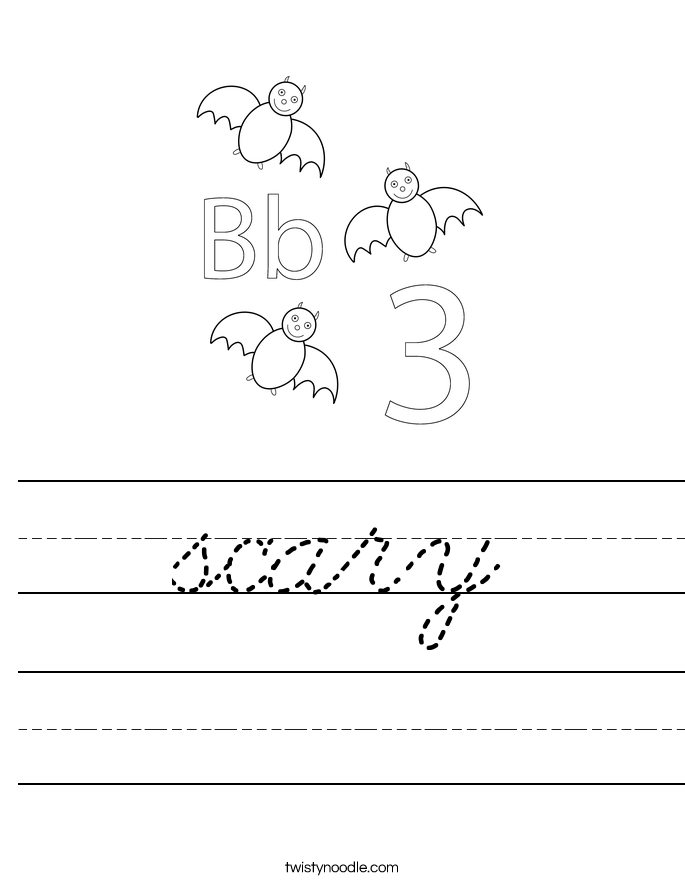 scary Worksheet