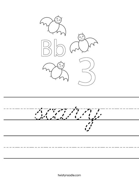 Three Bats Worksheet