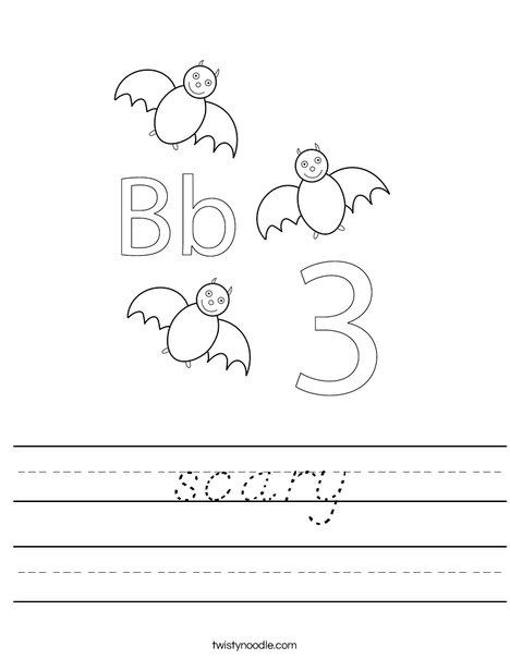 Three Bats Worksheet