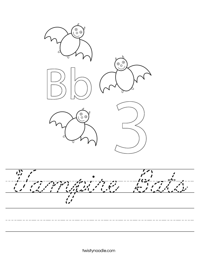 Vampire Bats Worksheet