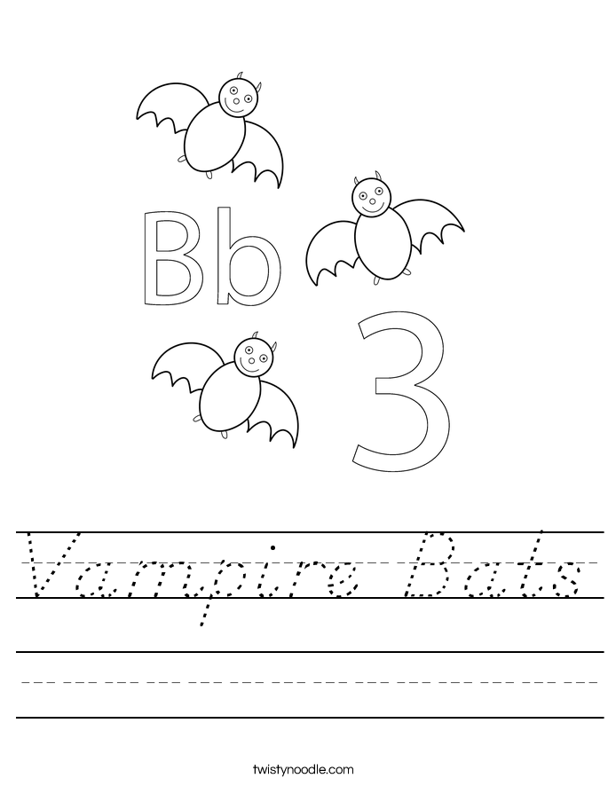 Vampire Bats Worksheet