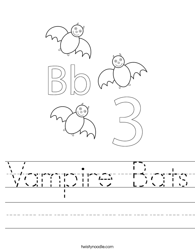 Vampire Bats Worksheet
