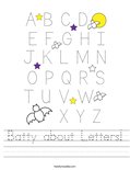 Batty about Letters! Worksheet