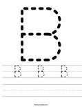 B  B  B Worksheet