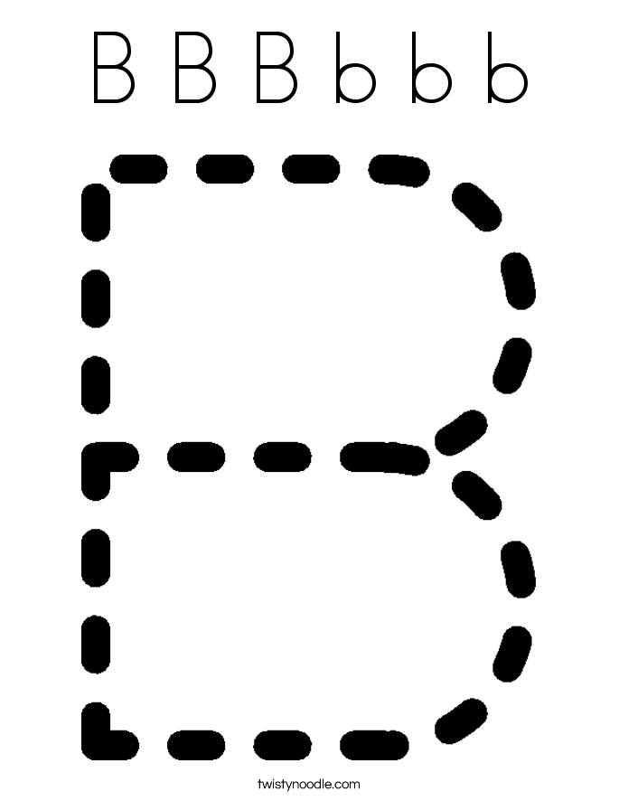 B B B b b b Coloring Page