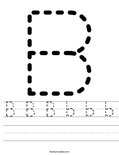 B B B b b b Worksheet