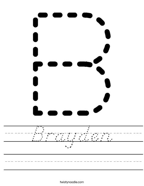 Tracing Letter B Worksheet