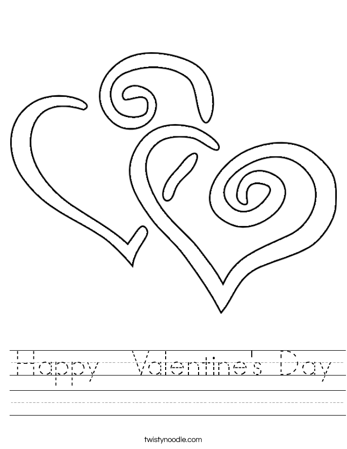 Happy  Valentine's Day Worksheet