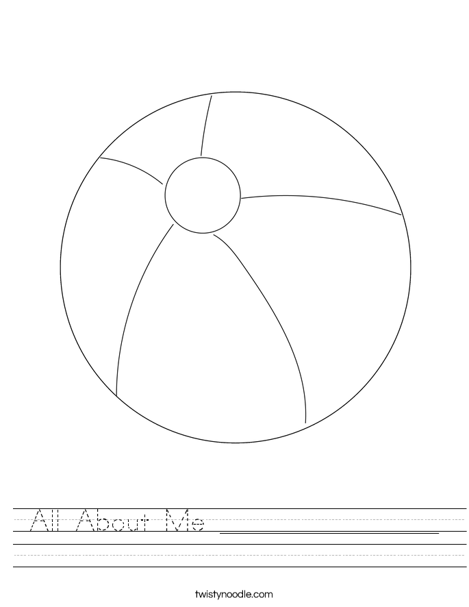 All About Me ________________ Worksheet