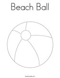 Beach Ball Coloring Page