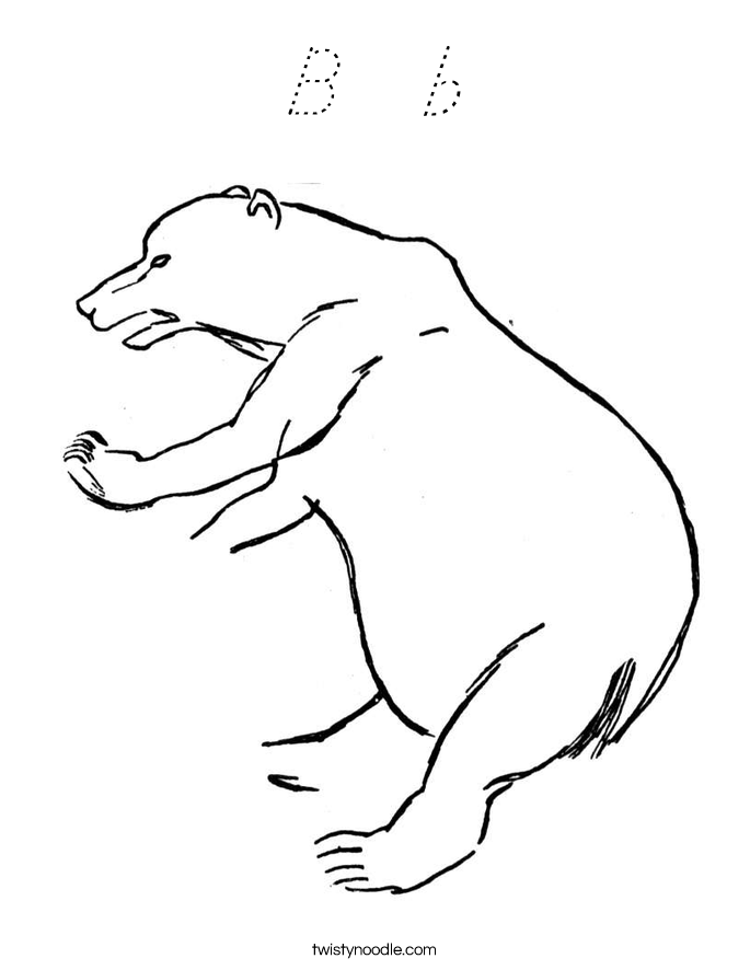B  b Coloring Page