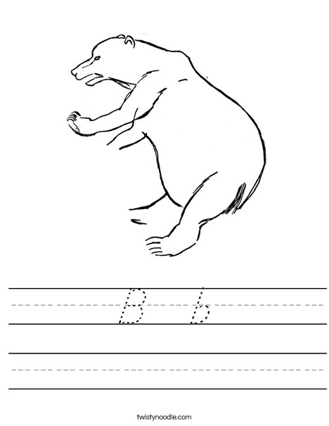 Bear Climbing Worksheet
