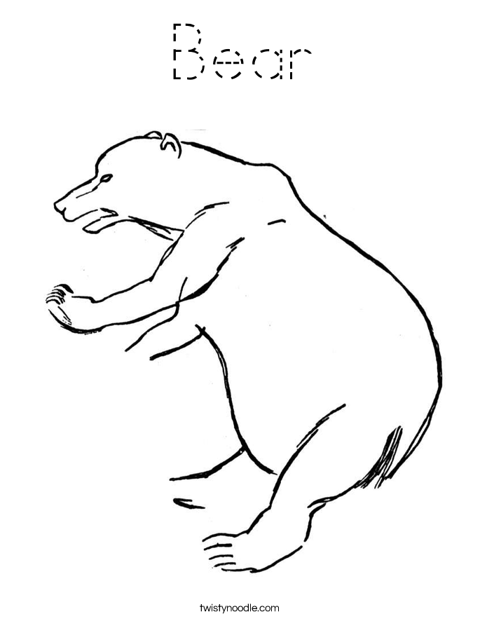 Bear Coloring Page