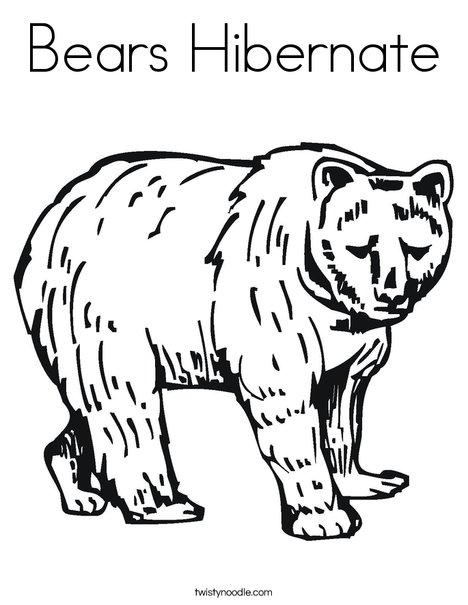 Grizzly Bear Coloring Page