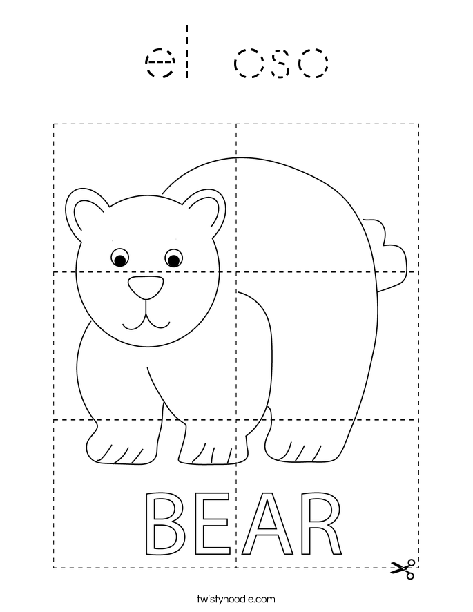 el oso Coloring Page