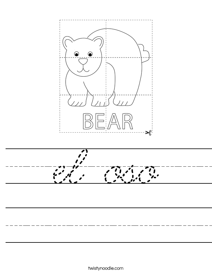 el oso Worksheet