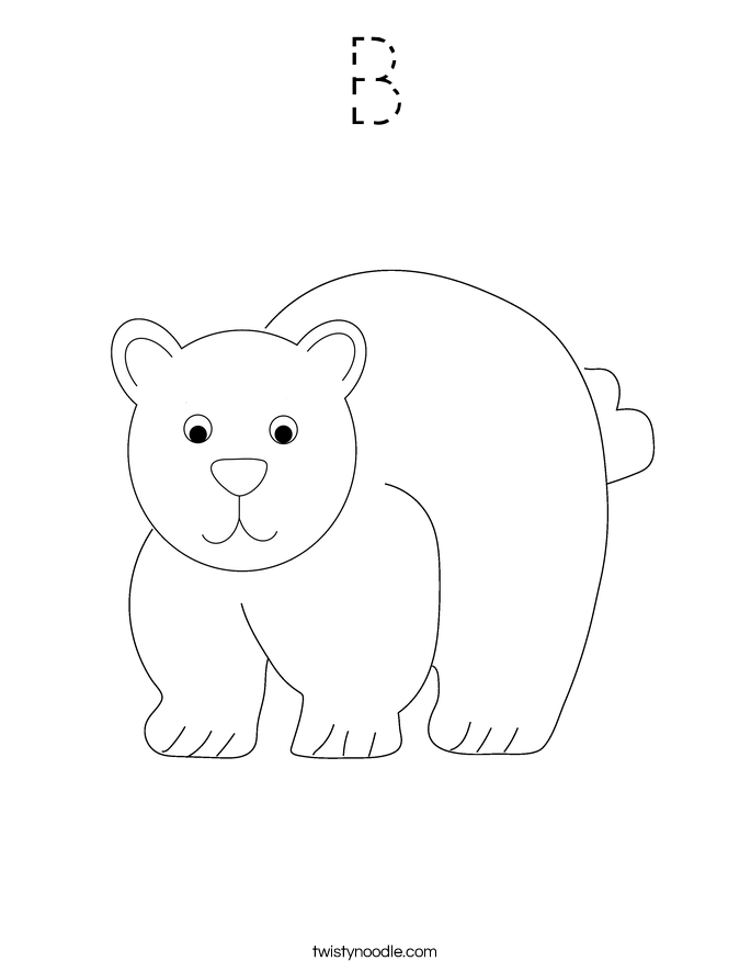 B Coloring Page