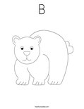 B Coloring Page