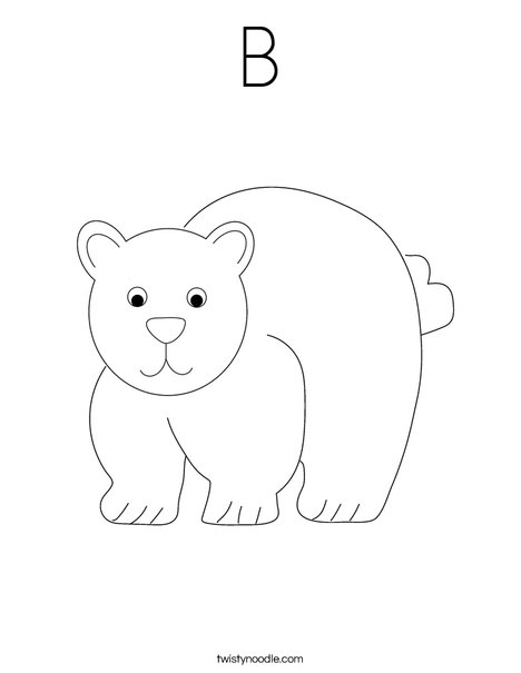 Bear Coloring Page