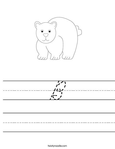 Bear Worksheet