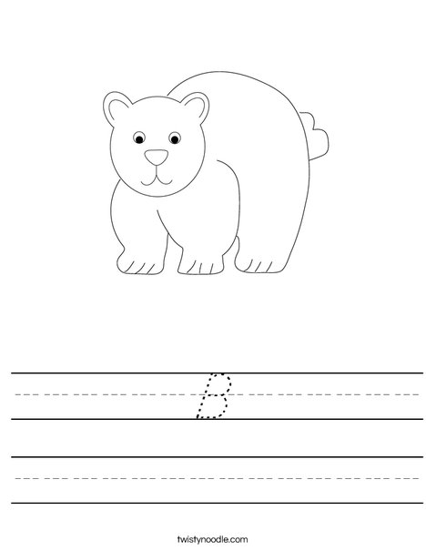 Bear Worksheet