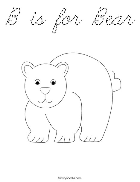 Bear Coloring Page