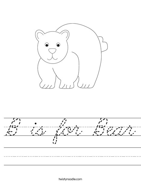 Bear Worksheet